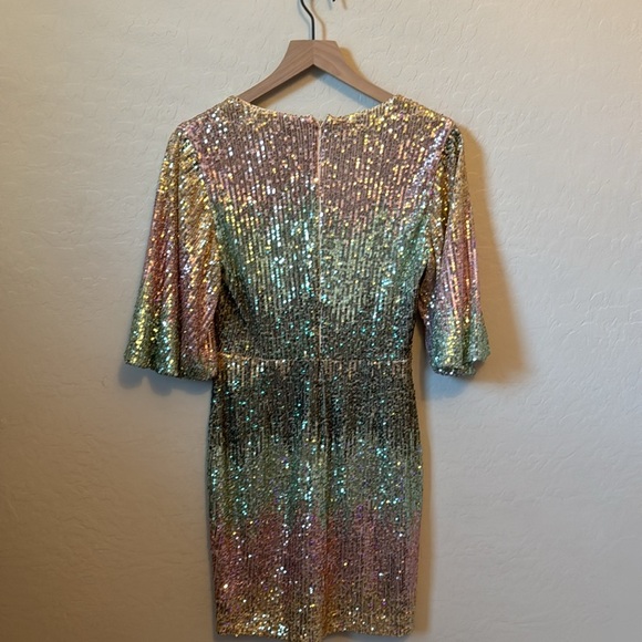 ONE33 Social Ombré Sequin Minidress Size 4 - Picture 8 of 8
